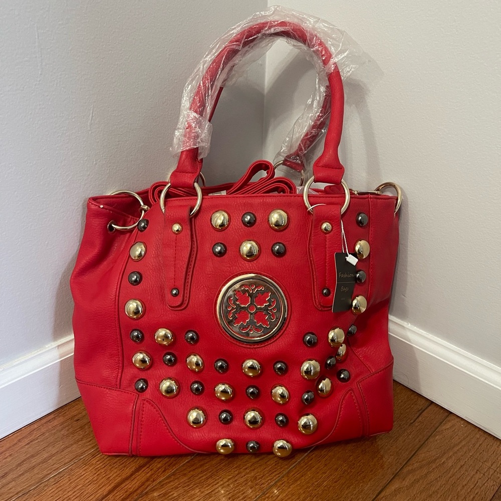 Red Shoulder Purse